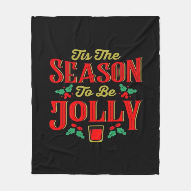 Couverture Polaire Noël C'est La Saison  (Devant)