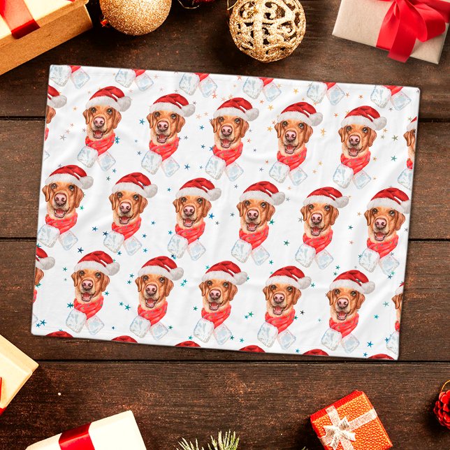 Couverture Polaire Noël de la race de chien Labrador (Créateur téléchargé)