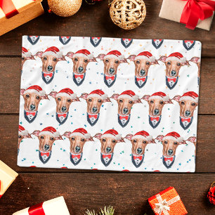 Couverture Polaire Noël de la race de chien Lévrier Italien