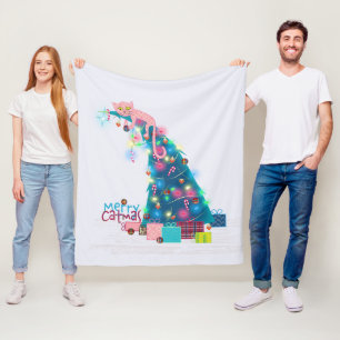 Couverture Polaire Noël des arbres de Noël