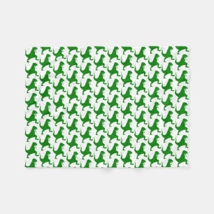 Couverture Polaire Noël Dinosaure Vert