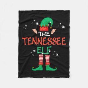 Couverture Polaire Noël du Tennessee Elf Matching Family Group