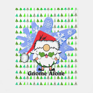 Couverture Polaire Noël Gnome Alone mignonne Film Parodie XMas Arbres