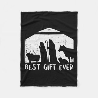 Couverture Polaire Noël Meilleur Cadeau Nativité Noël Noël Hommes chr