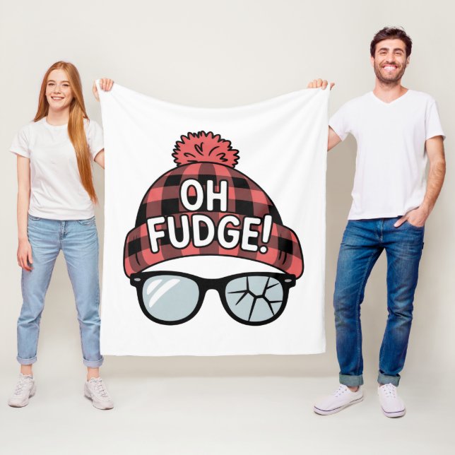 Couverture Polaire Noël Oh Fudge Noël vacances vacances drôle (En situation)