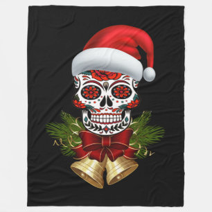 Couverture Polaire Noël Père Noël Jour Du Crâne Sugar Morts