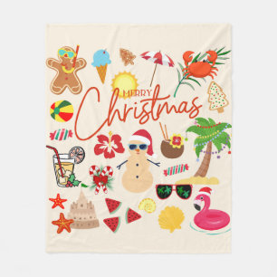 Couverture Polaire Noël tropical