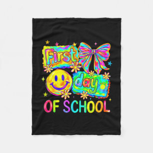 Couverture Polaire Noeud coquet drôle de rentrée scolaire heureux pre
