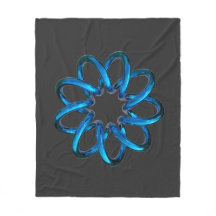 Noeud en métal bleu