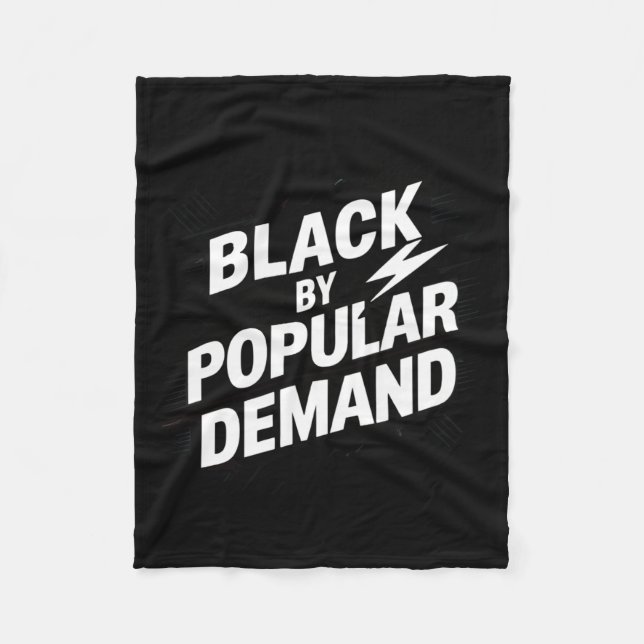 Couverture Polaire Noir (Devant)