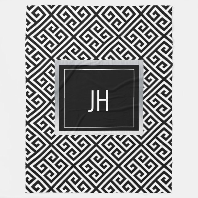 Couverture Polaire Noir et blanc (Devant)