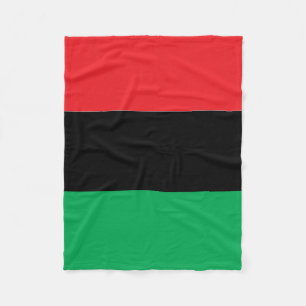 Couverture Polaire Noir et vert rouges