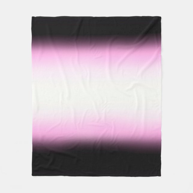 Couverture Polaire Noir noir nordique|Rose|Blanc (Devant)