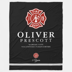 Couverture Polaire Noir volontaire de symbole de croix maltaise du