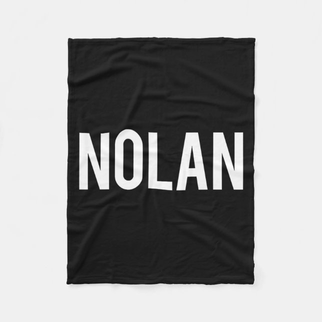 Couverture Polaire Nolan - Cool New Funny Name Fan Gift Tee  (Devant)