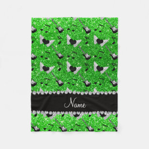 Couverture Polaire Nom citron vert parties scintillant guitares coeur