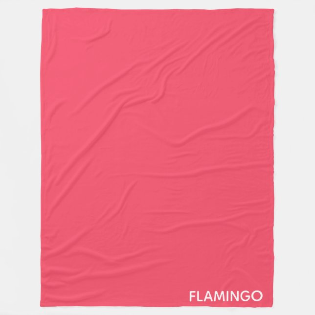 Couverture Polaire Nom de couleur rose Flamant rose (Devant)
