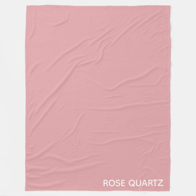 Couverture Polaire Nom de couleur rose quartz rose (Devant)