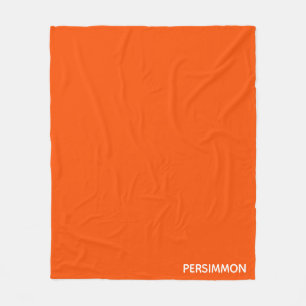 Couverture Polaire Nom de couleur rouge persimon