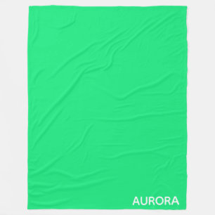 Couverture Polaire Nom de couleur verte Aurora