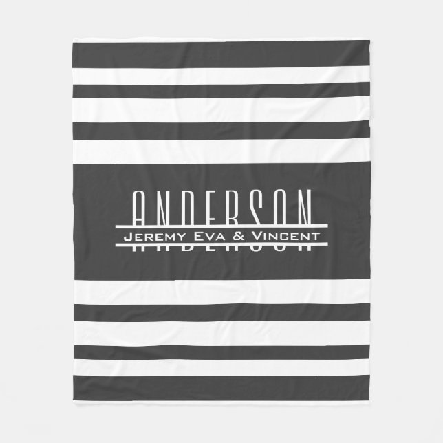 Couverture Polaire Nom de famille et prénom (Devant)