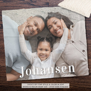 Couverture Polaire Nom de famille simple Une photo