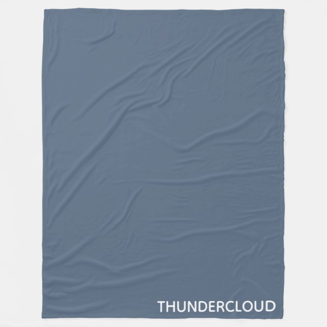 Couverture Polaire Nom de la couleur gris-bleu du nuage-tonnerre (Devant)