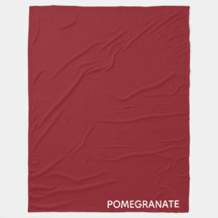 Couverture Polaire Nom de la couleur rouge de la grenade