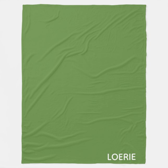 Couverture Polaire Nom de la couleur verte Loerie (Devant)
