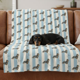 Couverture Polaire Nom de l'animal de compagnie personnalisé Blue Str