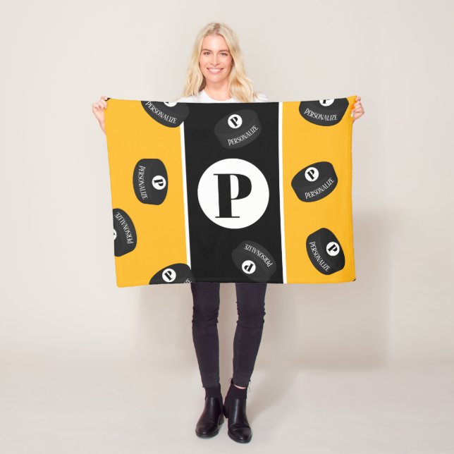 Couverture Polaire Nom du canard de hockey sur glace personnalisé Nom (En situation)