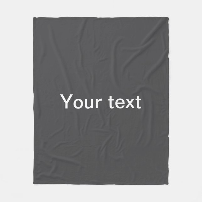 Couverture Polaire Nom modifiable en gras moderne, entreprise ou marq (Devant)