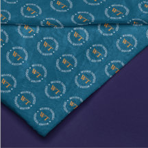 Nom (monogramme circulaire) motif alloc Bleu