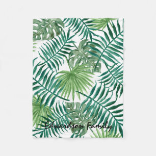 Couverture Polaire Nom monographique des feuilles tropicaux de couleu