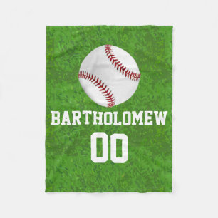 Couverture Polaire Nom/Numéro de base-ball personnalisé Garçons Enfan