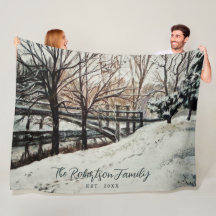 Nom personnalisé Année de création Aquarelle Hiver
