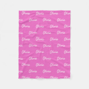 Couverture Polaire Nom personnalisé Blanket Baby Girls Cadeau personn