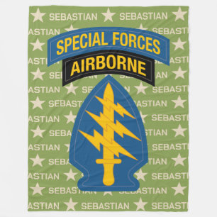 Couverture Polaire Nom personnalisé du Ranger aéroporté des forces sp