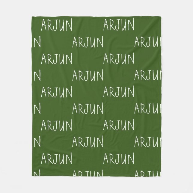 Couverture Polaire Nom personnalisé Fleece Blanket (Devant)