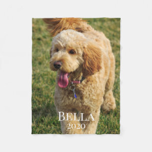 Couverture Polaire Nom personnalisé Goldendoodle Dog