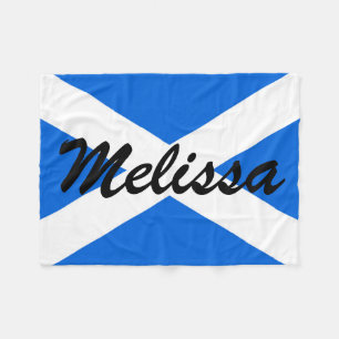 Couverture Polaire Nom personnalisé Scottish Flag Fleece Blanket Arc
