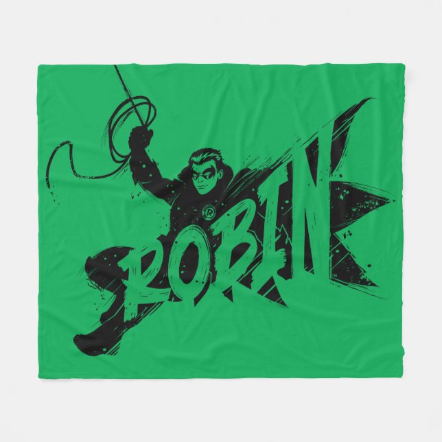 Couverture Polaire Nom Pinceau Robin (Devant (Horizontal))