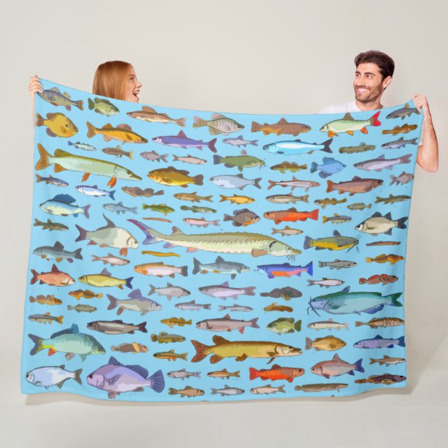 Couverture Polaire Nom Que Poisson Pêcheur Pêcheur Sports Pêche (En situation)