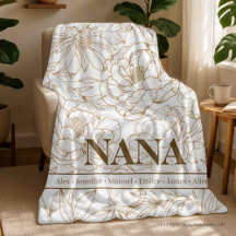 Noms NANA personnalisés marron