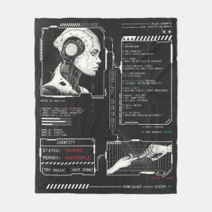 Couverture Polaire Non reconnu - Techno-Brutalist Streetwear Design