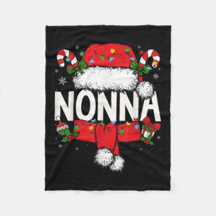 Couverture Polaire Nonna Christmas Pajama Santa Claus Famille Corresp