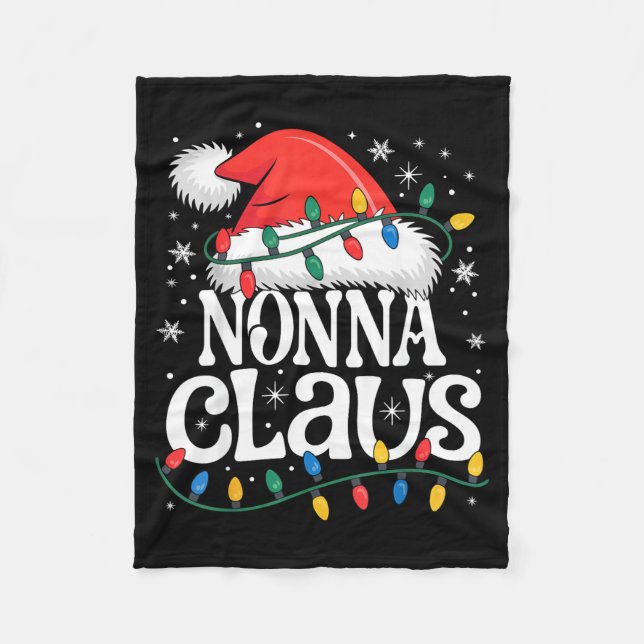 Couverture Polaire Nonna Claus Funny Xmas Christmas Grandma Holiday S (Devant)