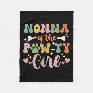 Couverture Polaire Nonna De La Petite Fille Chien Grandma Famille Mat