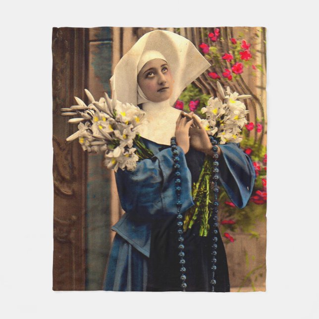 Couverture Polaire nonne bleue vers 1910 (Devant)