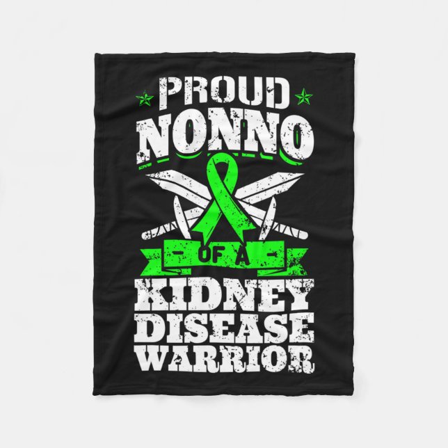 Couverture Polaire Nonno D'Un Groupe De Sensibilisation À La Maladie  (Devant)